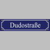 Schild Dudostraße