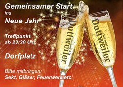 Silvester Neujahr Flyer